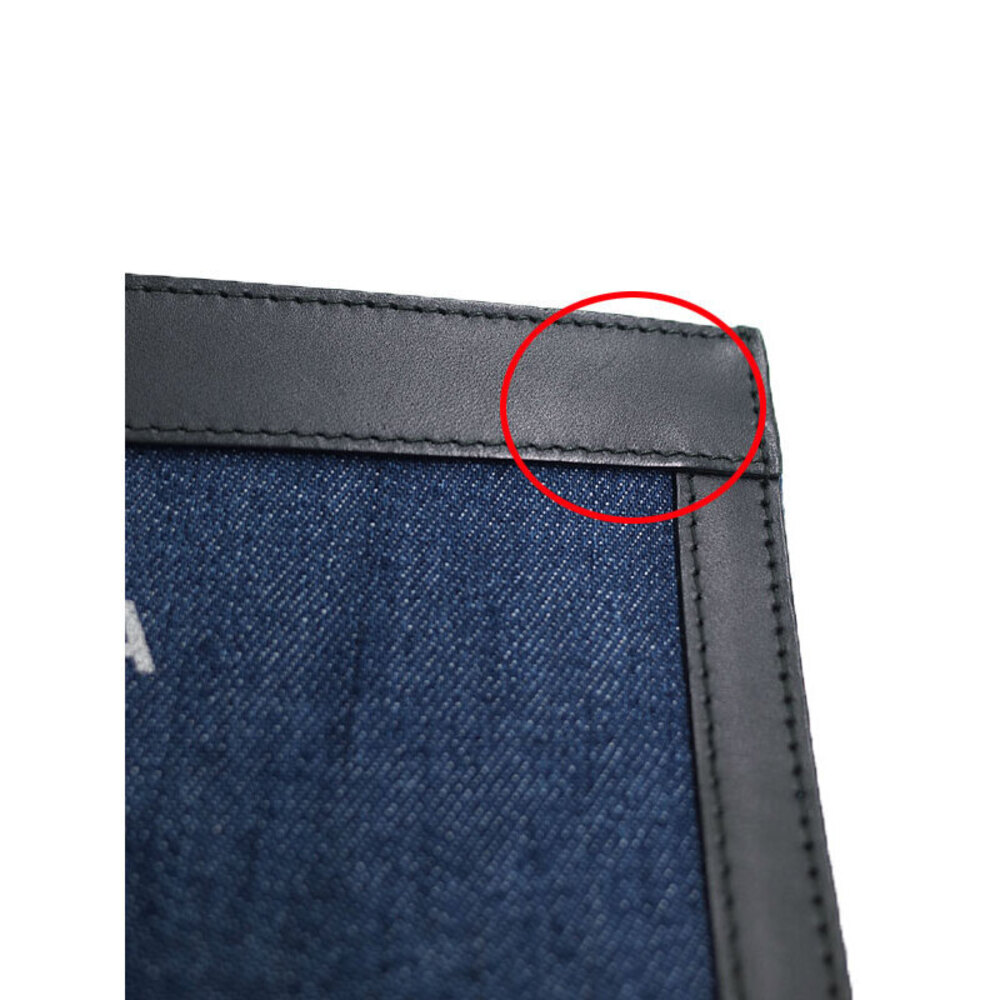 BALENCIAGA Navy Blue Pouch Bag - Picture 8 of 9